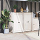 Vidaxl kastdeurtjes voor buitenkeuken meppel 2 st 50x9x82 cm wit