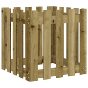 Vidaxl plantenbak met hekontwerp 50x50x50 cm geïmpregneerd grenenhout - afbeelding 2