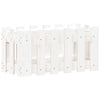 Vidaxl plantenbak met hekontwerp 60x30x30 cm massief grenenhout wit