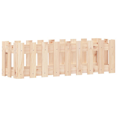 Vidaxl plantenbak verhoogd met hekontwerp 100x30x30 cm grenenhout