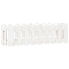Vidaxl plantenbak verhoogd hekontwerp 100x30x30 cm grenenhout wit
