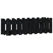 Vidaxl plantenbak verhoogd hekontwerp 100x30x30 cm grenenhout zwart - afbeelding 2