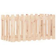 Vidaxl plantenbak verhoogd met hekontwerp 100x50x50 cm grenenhout - afbeelding 2