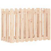 Vidaxl plantenbak verhoogd met hekontwerp 100x50x70 cm grenenhout - afbeelding 2