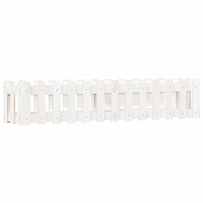 Vidaxl plantenbak verhoogd hekontwerp 150x30x30 cm grenenhout wit