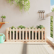 Vidaxl plantenbak verhoogd met hekontwerp 150x50x50 cm grenenhout - afbeelding 1