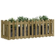 Vidaxl plantenbak verhoogd hekontwerp 150x50x50 cm geïmpregneerd hout - afbeelding 3