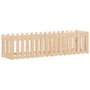 Vidaxl plantenbak verhoogd met hekontwerp 200x50x50 cm grenenhout - afbeelding 2