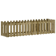 Vidaxl plantenbak verhoogd hekontwerp 200x50x50 cm geïmpregneerd hout - afbeelding 2