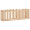 Vidaxl plantenbak verhoogd met hekontwerp 200x50x70 cm grenenhout