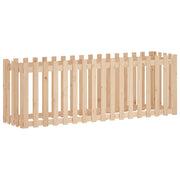 Vidaxl plantenbak verhoogd met hekontwerp 200x50x70 cm grenenhout - afbeelding 2