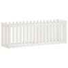 Vidaxl plantenbak verhoogd hekontwerp 200x50x70 cm grenenhout wit