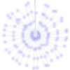 Vidaxl kerstverlichting vuurwerk 4 st 140 led's 17 cm blauw