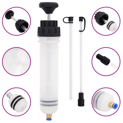 Vidaxl remontluchter 0,2 l wit en zwart