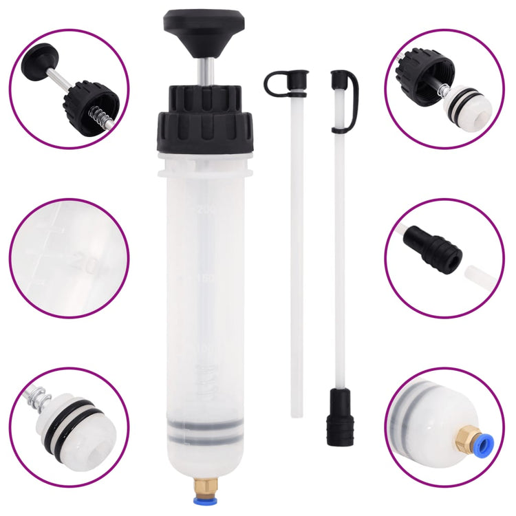 Vidaxl remontluchter 0,2 l wit en zwart