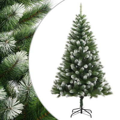 Vidaxl kunstkerstboom met scharnieren en sneeuw 150 cm