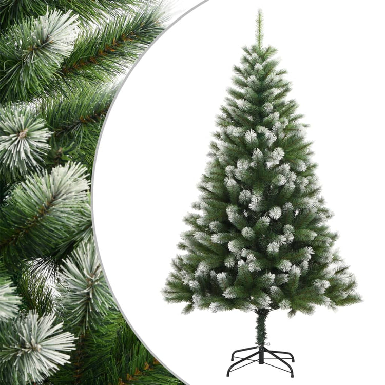 Vidaxl kunstkerstboom met scharnieren en sneeuw 150 cm