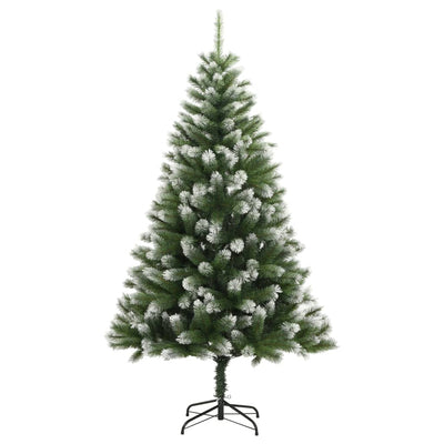 Vidaxl kunstkerstboom met scharnieren en sneeuw 150 cm