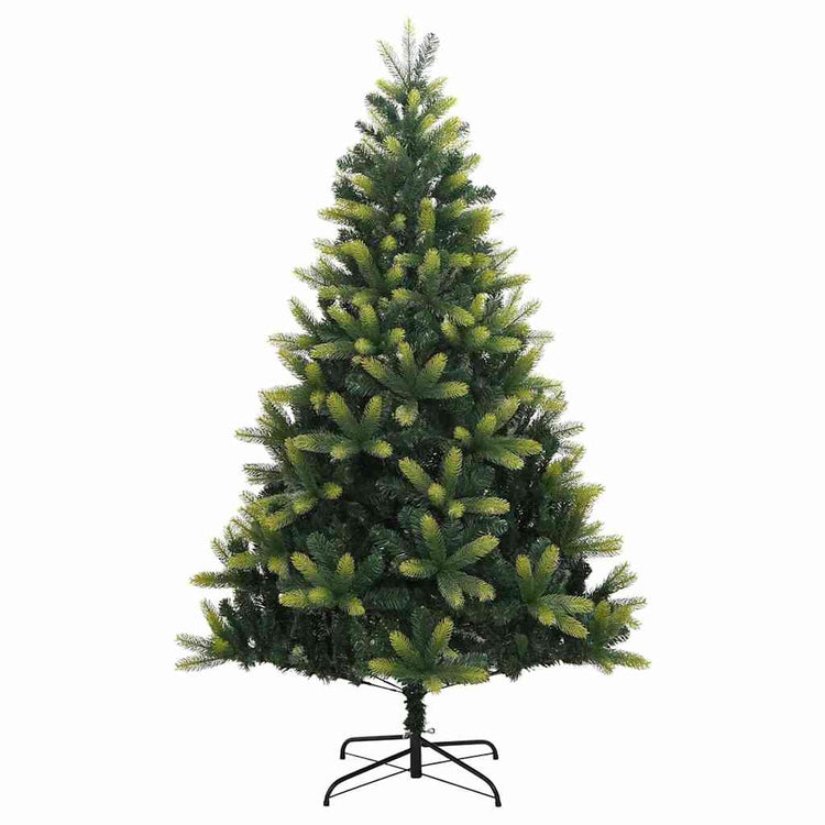 Vidaxl kunstkerstboom met scharnieren en standaard 210 cm
