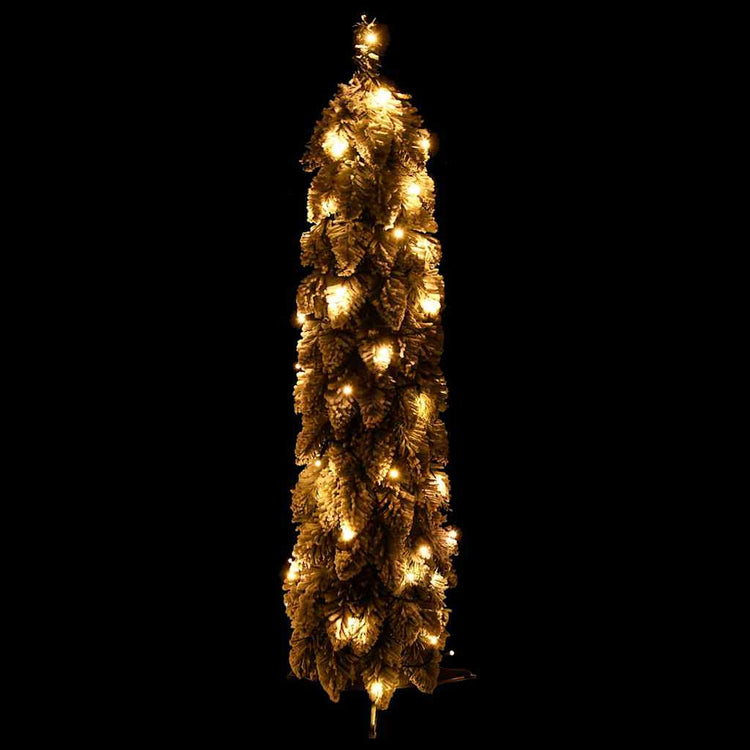 Vidaxl kunstkerstboom met verlichting en sneeuw 30 led's 60 cm