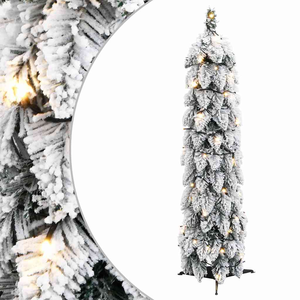 Vidaxl kunstkerstboom met verlichting en sneeuw 45 led's 90 cm