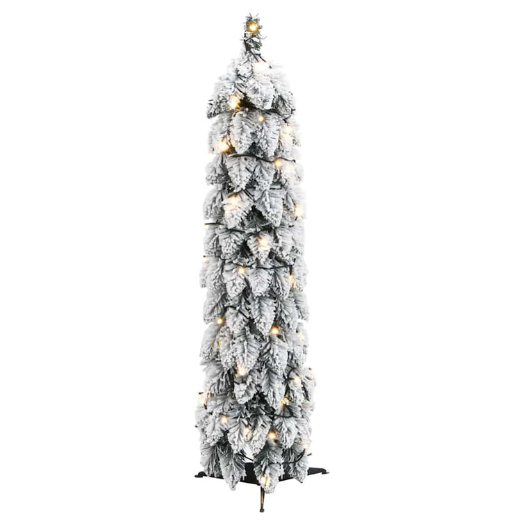 Vidaxl kunstkerstboom met verlichting en sneeuw 45 led's 90 cm
