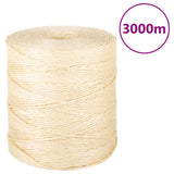 Vidaxl touw 2 mm 3000 m 100% sisal - afbeelding 1