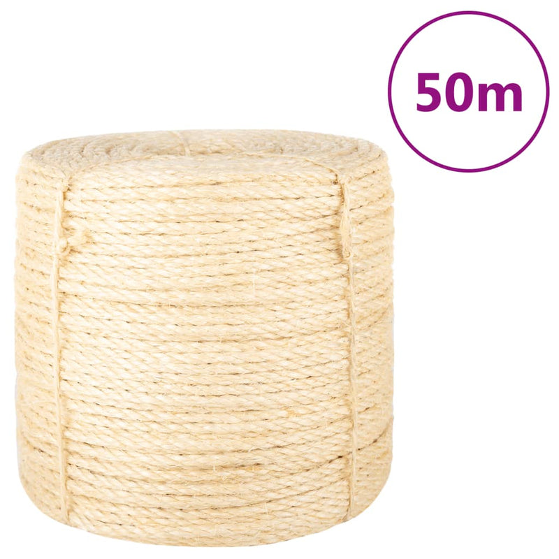 Vidaxl touw 6 mm 50 m 100% sisal