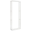 Vidaxl haardhoutrek 110x28x312 cm roestvrij staal