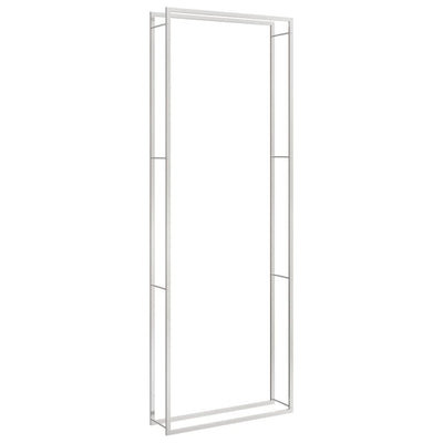 Vidaxl haardhoutrek 110x28x312 cm roestvrij staal