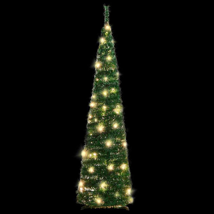 Vidaxl kunstkerstboom pop-up 50 led's 120 cm groen