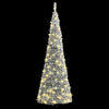 Vidaxl kunstkerstboom pop-up met sneeuw 100 led's 150 cm