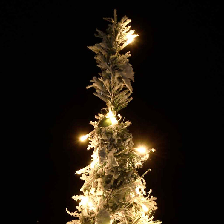 Vidaxl kunstkerstboom pop-up met sneeuw 100 led's 150 cm