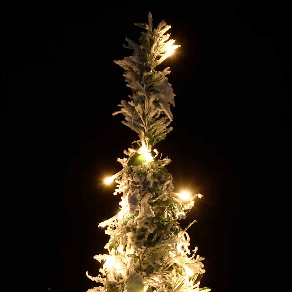 Vidaxl kunstkerstboom pop-up met sneeuw 200 led's 210 cm