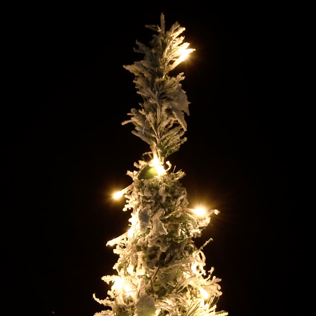 Vidaxl kunstkerstboom pop-up met sneeuw 200 led's 210 cm