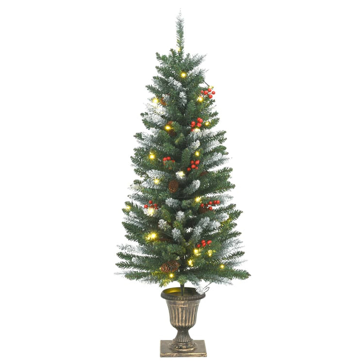 VidaXL Kunstkerstbomen 2 st 100 LED's 120 cm groen