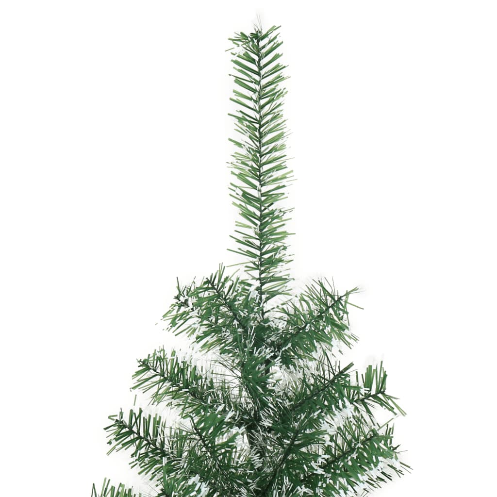 Vidaxl kunstkerstboom met sneeuw 210 cm groen