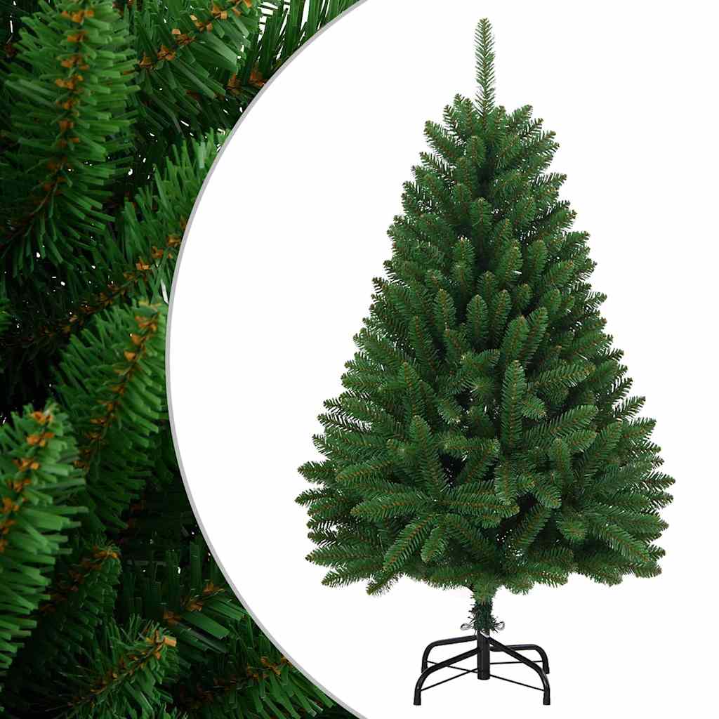Vidaxl kunstkerstboom met scharnieren met standaard 120 cm groen