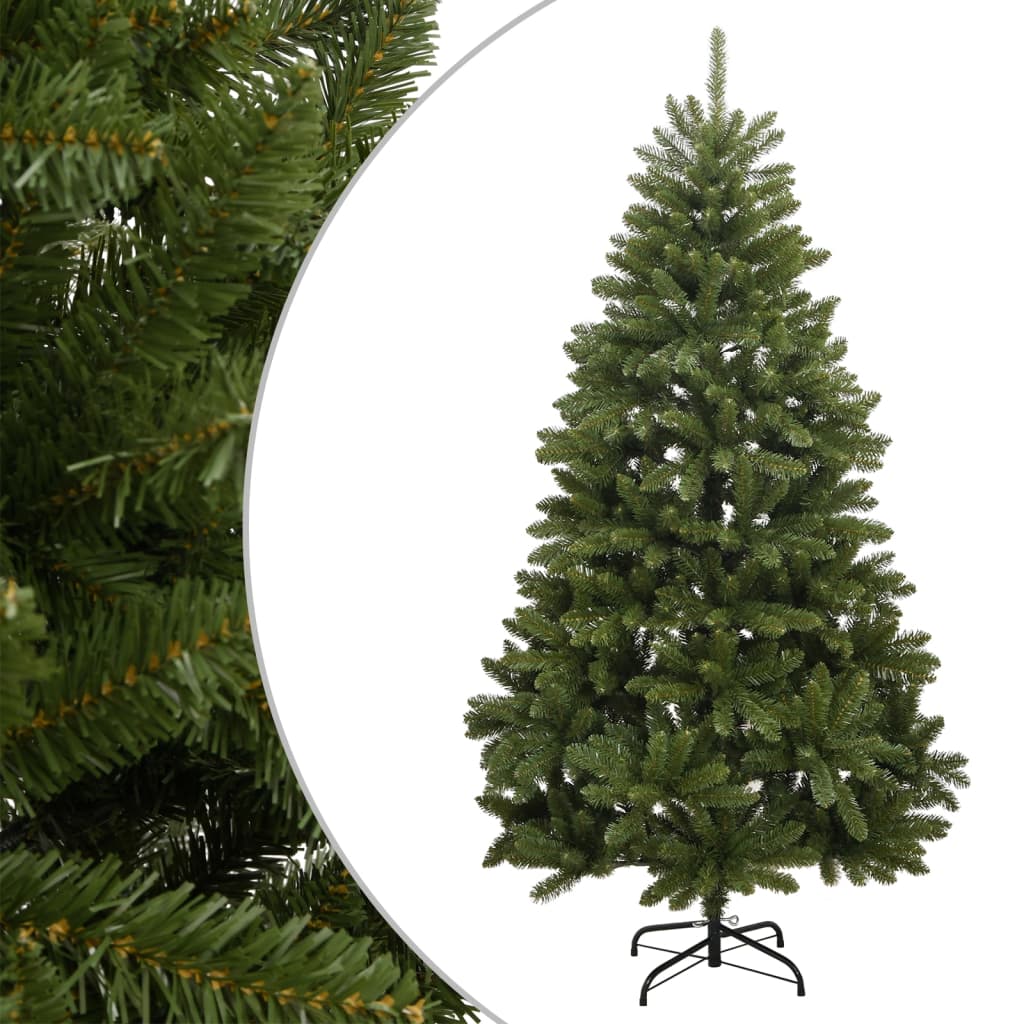 Vidaxl kunstkerstboom met scharnieren en standaard 180 cm groen