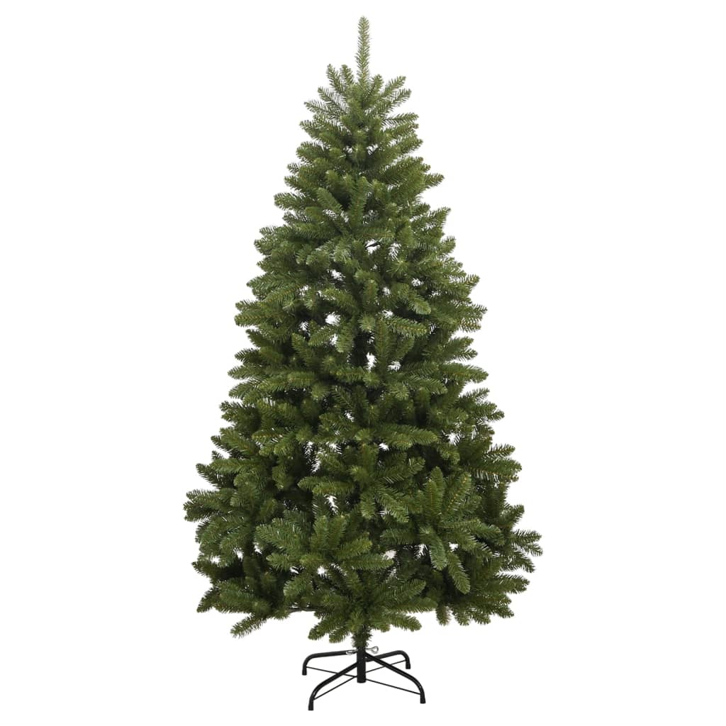 VidaXL Kunstkerstboom met scharnieren en standaard 270 cm groen