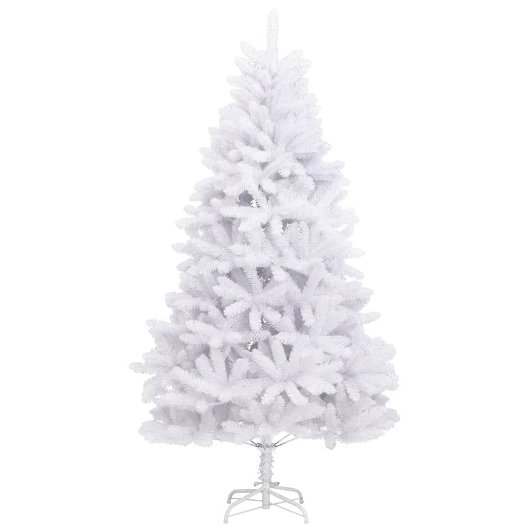VidaXL Kunstkerstboom met scharnieren met standaard 210 cm wit