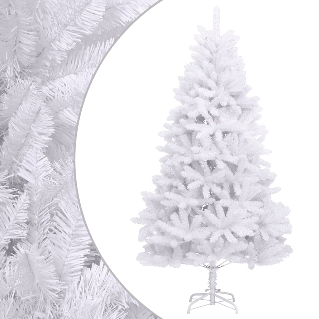 Vidaxl kunstkerstboom met scharnieren met standaard 300 cm wit