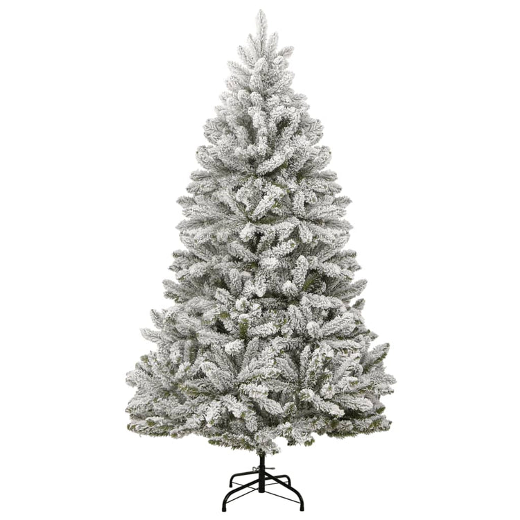 Vidaxl kunstkerstboom met scharnieren en sneeuw 180 cm