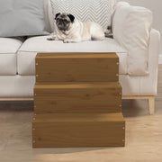 VidaXL Huisdierentrap 40x37,5x35 cm massief grenenhout honingbruin - afbeelding 1