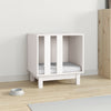VidaXL Hondenhok 50x40x52 cm massief grenenhout wit