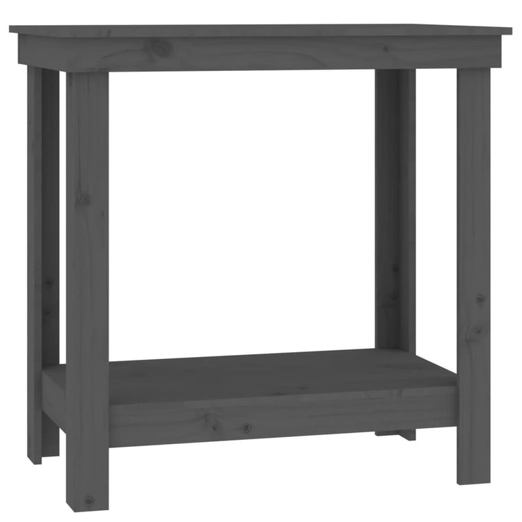 Vidaxl werkbank 80x50x80 cm massief grenenhout grijs