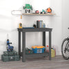 Vidaxl werkbank 80x50x80 cm massief grenenhout grijs