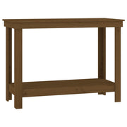 Vidaxl werkbank 110x50x80 cm massief grenenhout honingbruin - afbeelding 2