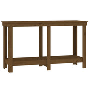 Vidaxl werkbank 140x50x80 cm massief grenenhout honingbruin - afbeelding 2