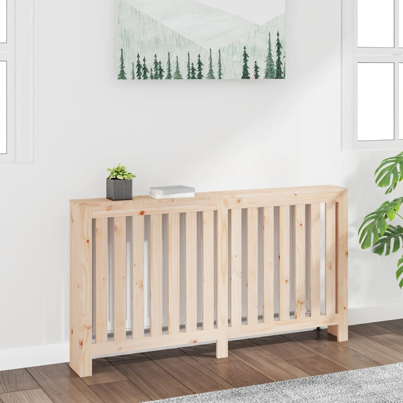 Vidaxl radiatorombouw 153x19x84 cm massief grenenhout